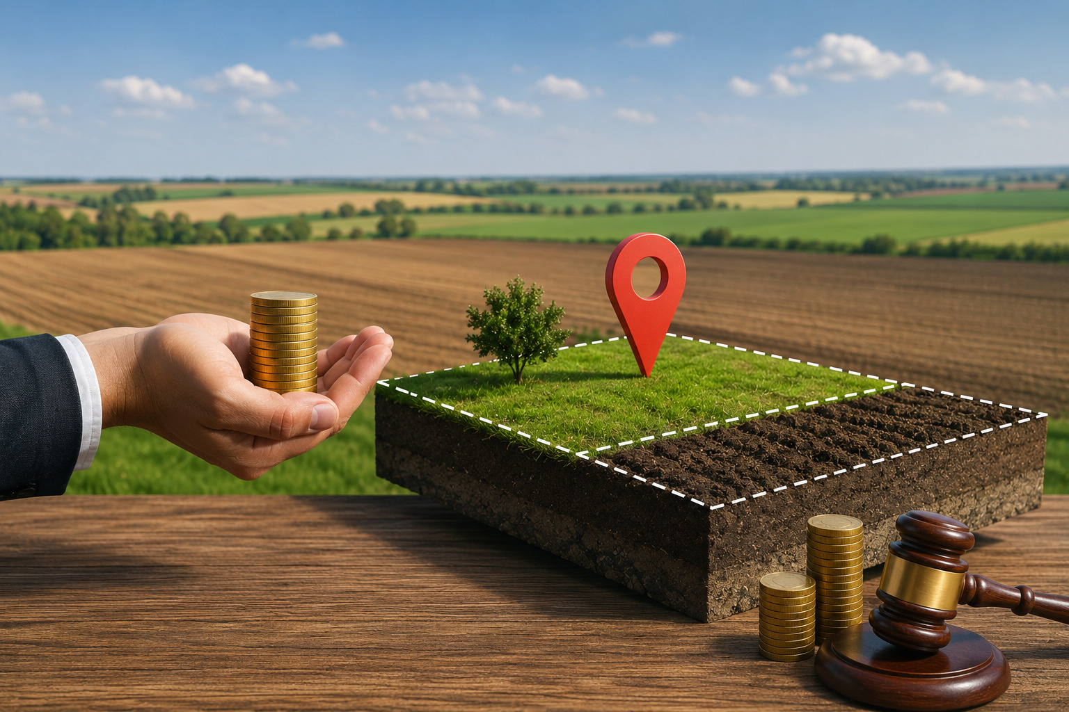 Obligation de paiement pour l'utilisation des terres