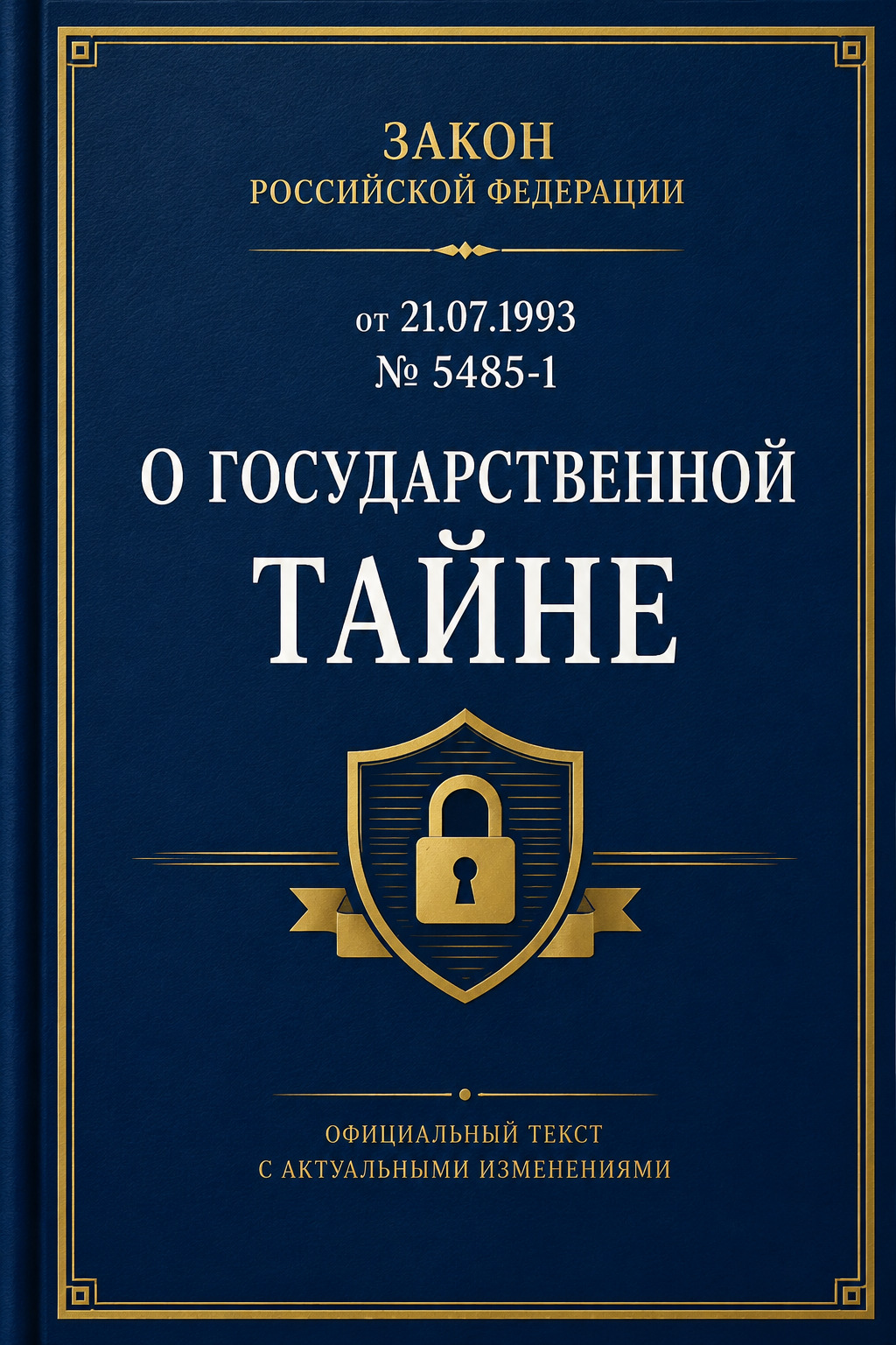 Оглавление: Закон Российской Федерации от 21.07.1993 № 5485-1 «О государственной тайне»