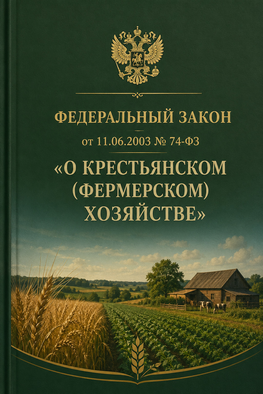 Оглавление: Федеральный закон от 11.06.2003 № 74-ФЗ «О крестьянском (фермерском) хозяйстве»