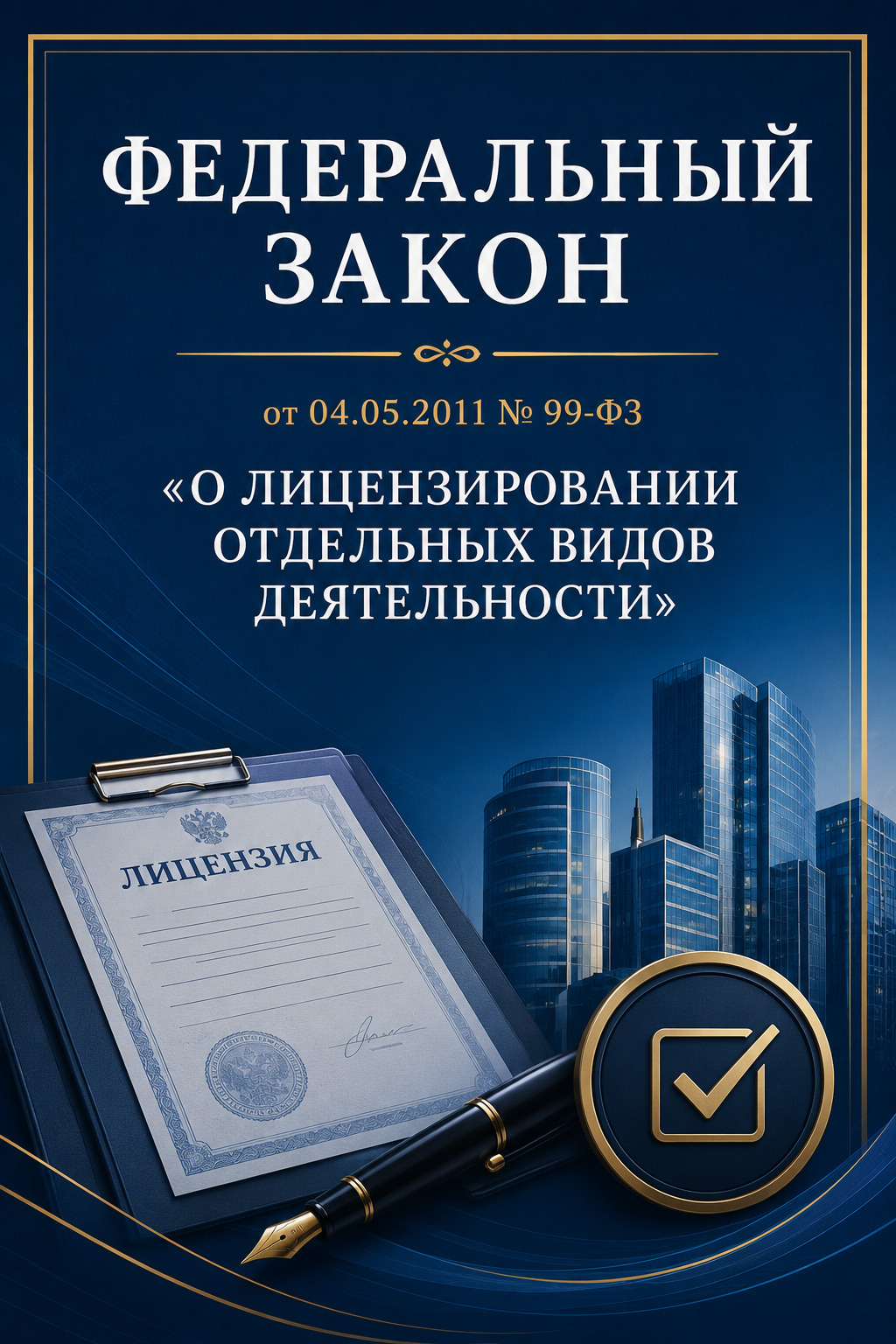 Оглавление: Федеральный закон от 04.05.2011 № 99-ФЗ «О лицензировании отдельных видов деятельности»