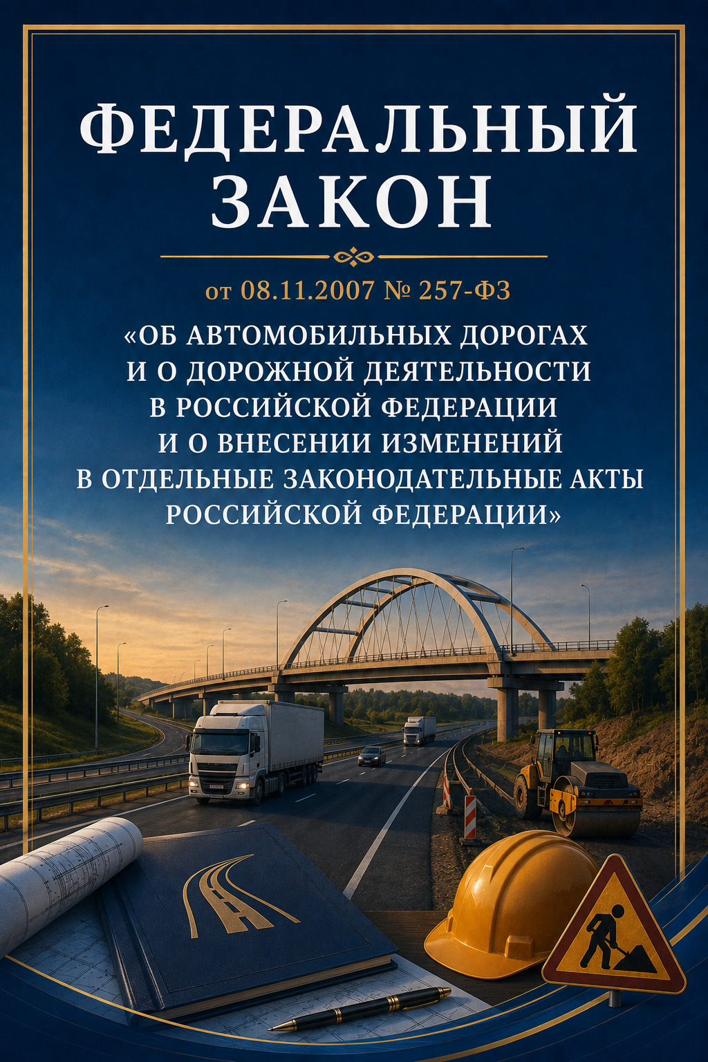 Оглавление: Федеральный закон от 08.11.2007 № 257-ФЗ «Об автомобильных дорогах и о дорожной деятельности в Российской Федерации и о внесении изменений в отдельные законодательные акты Российской Федерации»