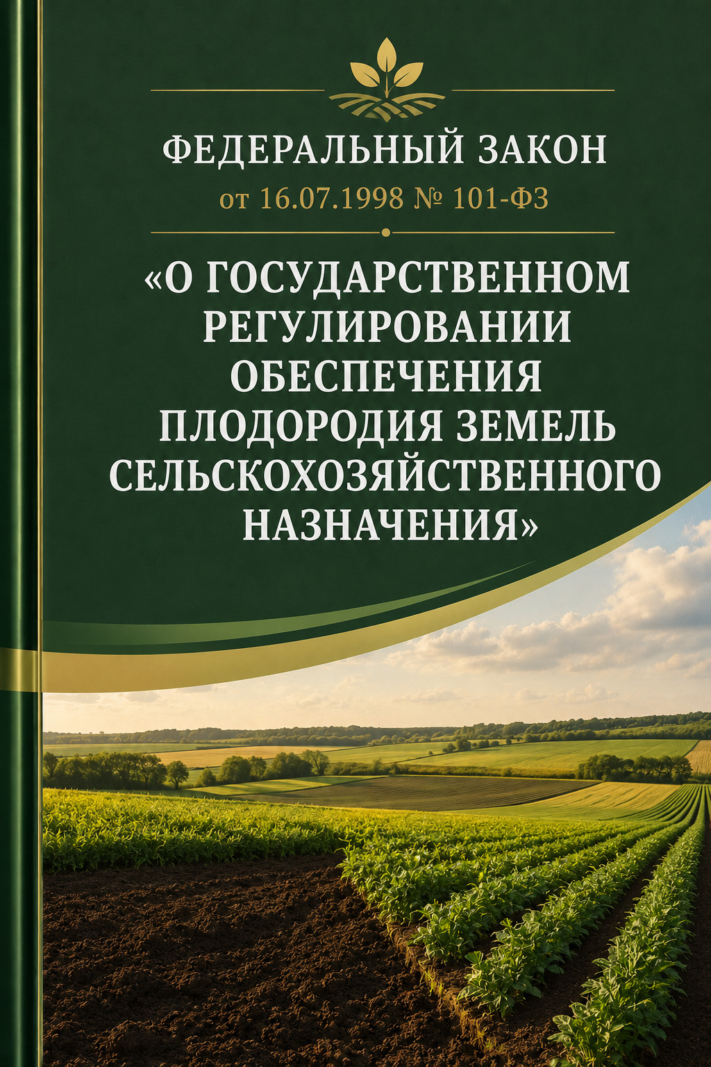 Оглавление: Федеральный закон от 16.07.1998 № 101-ФЗ «О государственном регулировании обеспечения плодородия земель сельскохозяйственного назначения»