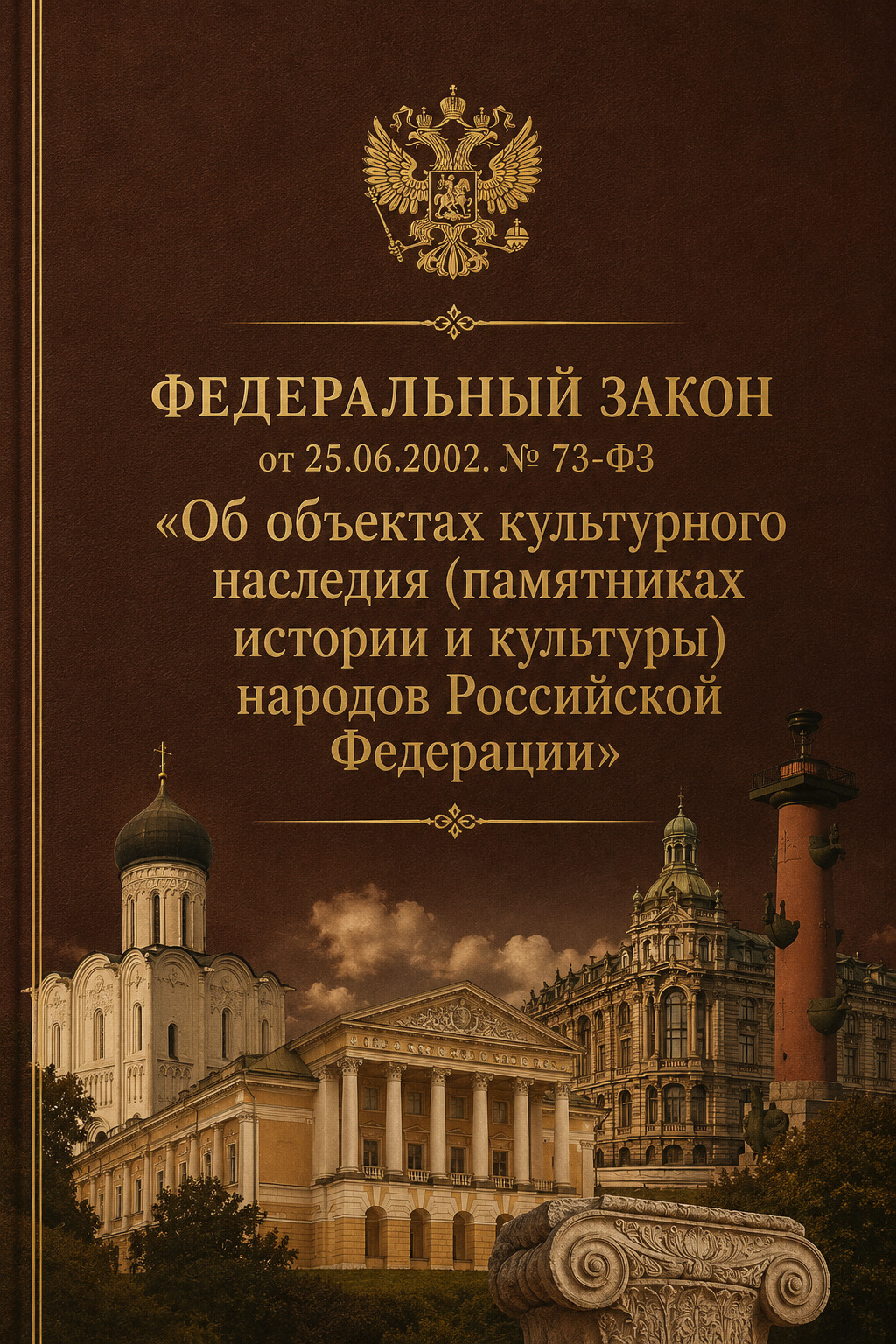 Оглавление: Федеральный закон от 25.06.2002. № 73-ФЗ «Об объектах культурного наследия (памятниках истории и культуры) народов Российской Федерации»
