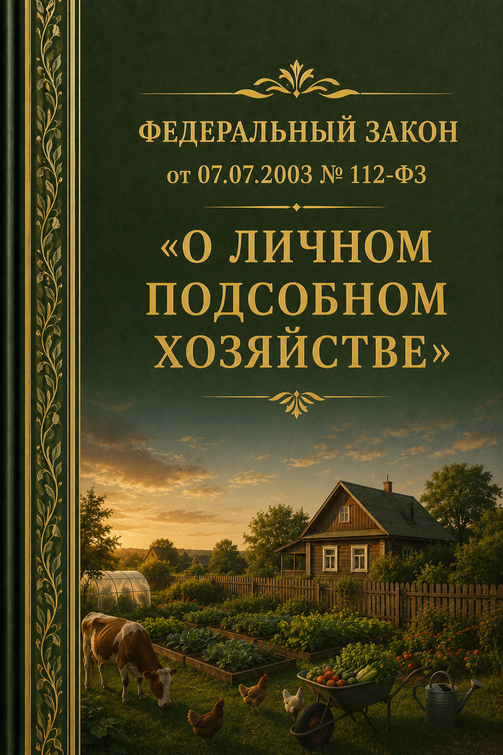 Оглавление: Федеральный закон от 07.07.2003 № 112-ФЗ «О личном подсобном хозяйстве»