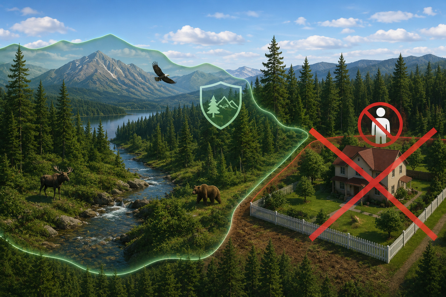 Das Vorhandensein eines Grundstücks innerhalb der Grenzen eines Nationalparks ist die Grundlage für die Anerkennung des Fehlens des privaten Eigentumsrechts darauf