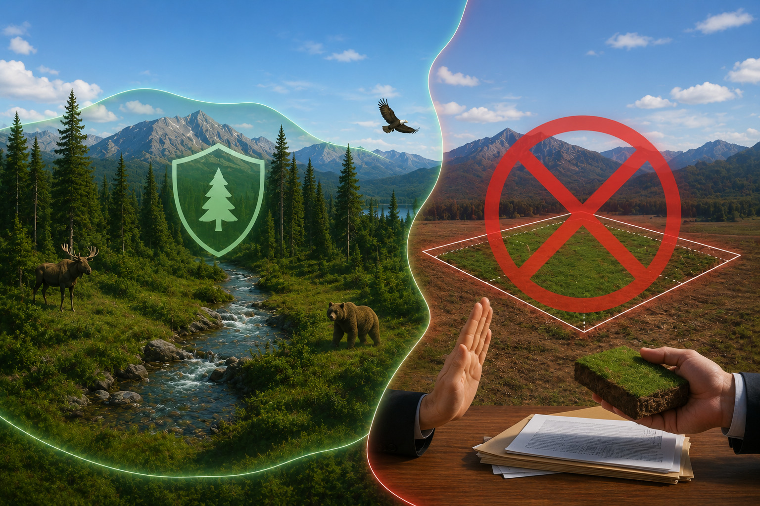 Grundstücke aus dem Bestand besonders geschützter Naturschutzgebiete werden nicht an private Eigentümer übertragen, im Rahmen der vereinfachten Zuweisung