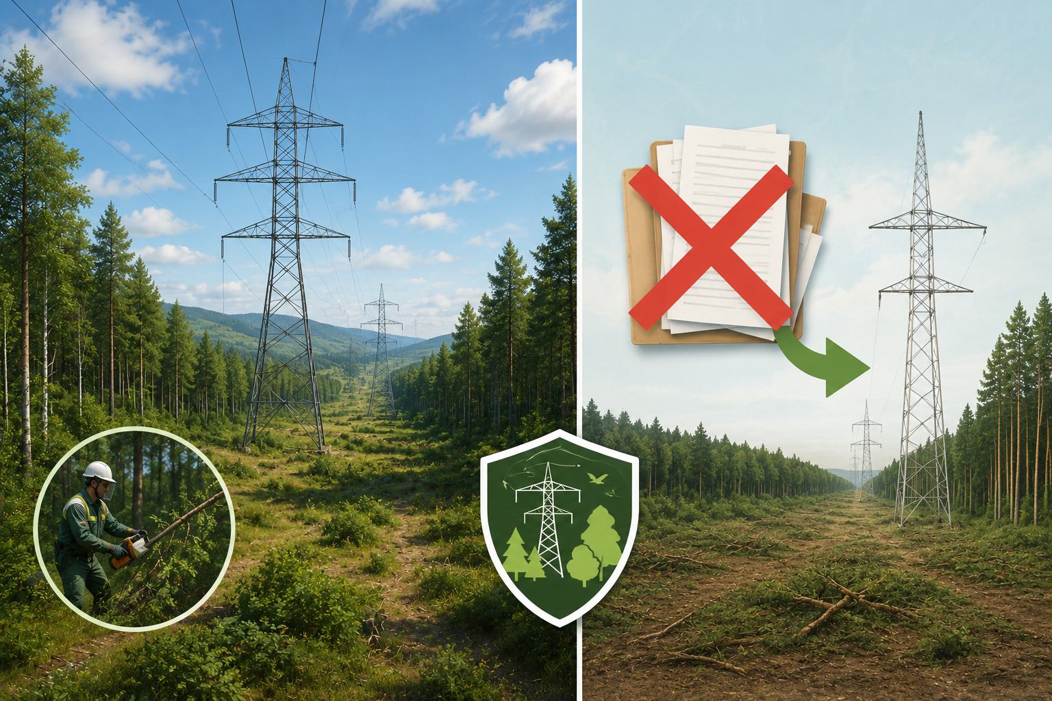 Für die Nutzung von Stromleitungen im OOPT ist kein Projekt zur Entwicklung von Wäldern und keine Walddeklaration erforderlich, wenn notwendige Rodungen durchgeführt werden