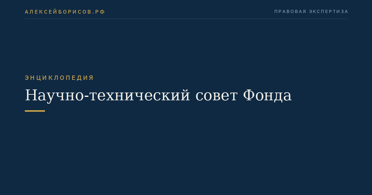 Научно-технический совет Фонда