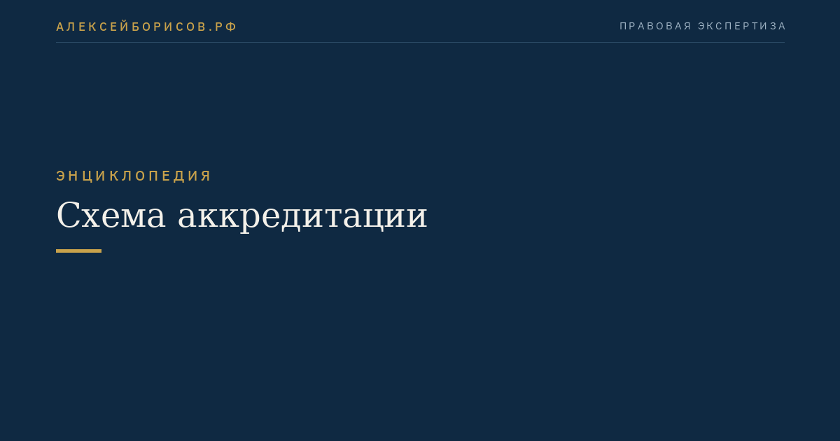 Схема аккредитации