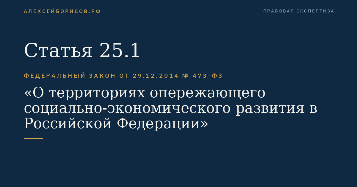 Статья 25.1