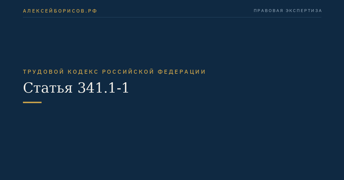 Статья 341.1-1