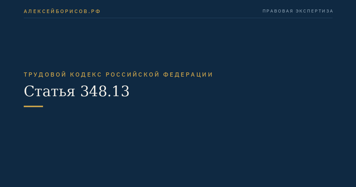 Статья 348.13
