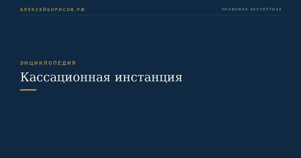 Кассационная инстанция