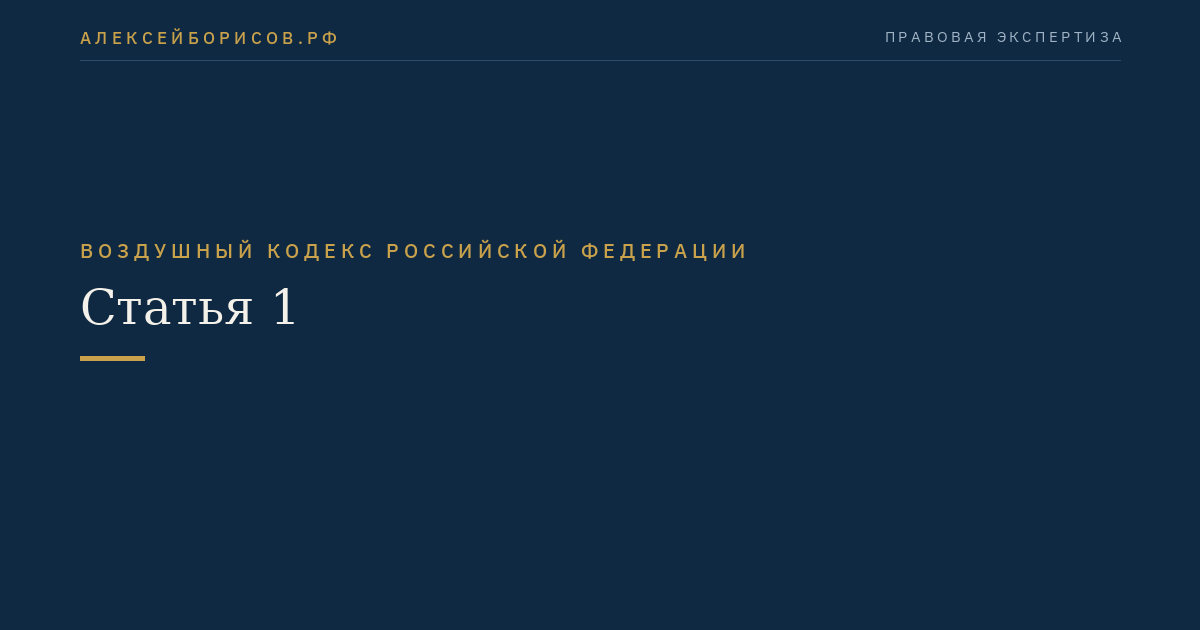 Статья 1