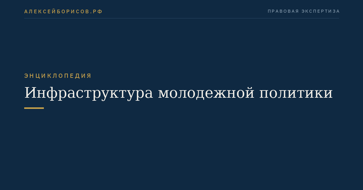Инфраструктура молодежной политики