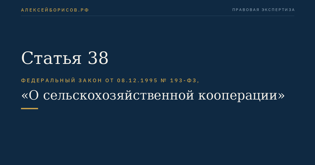 Статья 38
