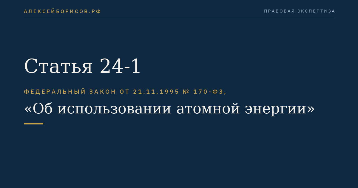 Статья 24-1