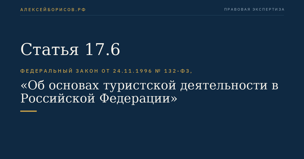 Статья 17.6