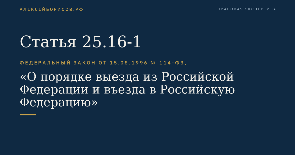 Статья 25.16-1
