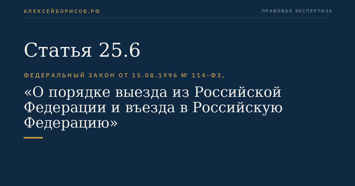 Статья 25.6