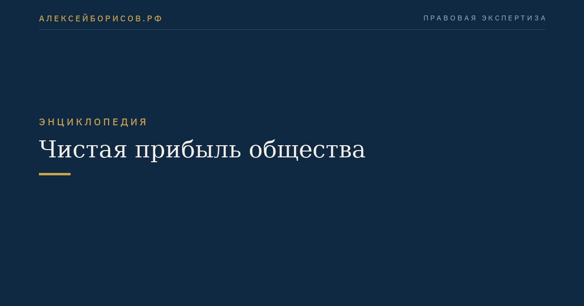 Чистая прибыль общества