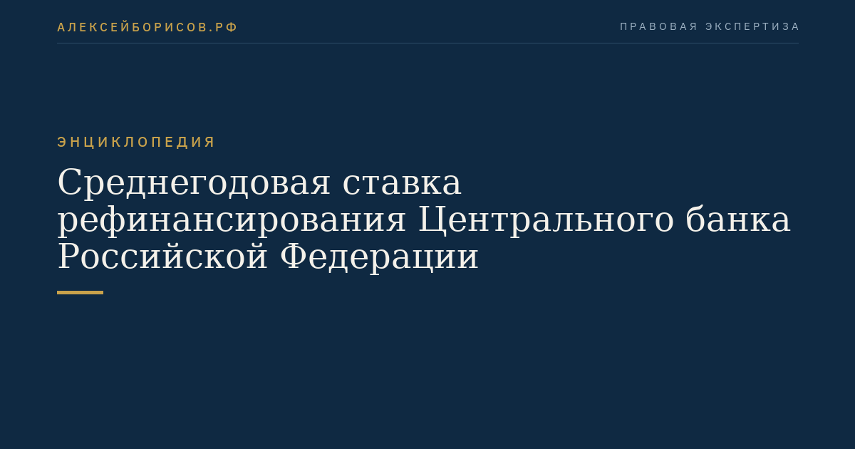 Durchschnittliche Refinanzierungsrate des Zentralbanks der Russischen Föderation