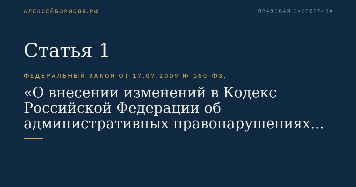 Статья 1