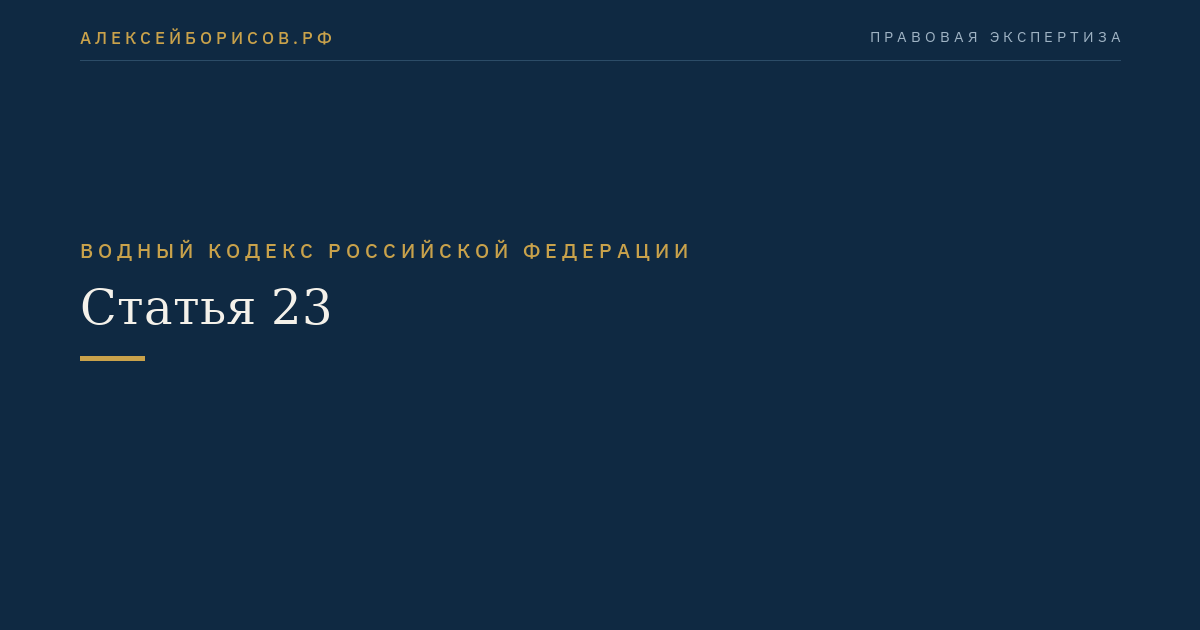 Статья 23